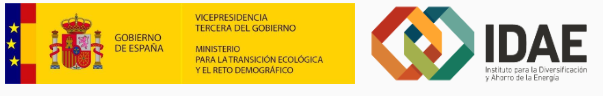 IDAE, Instituto para la Diversificación y Ahorro de la Energía. Vicepresidencia Tercera del Gobierno. Ministerio para la Transición Ecológica y el Reto Demográfico. GOBIERNO DE ESPAÑA.