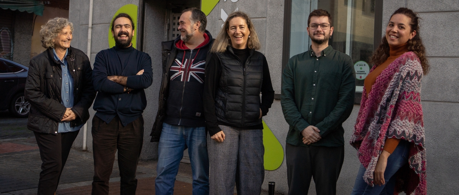 Equipo central de proyecto en la oficina de EAPN España, situada en Vallecas