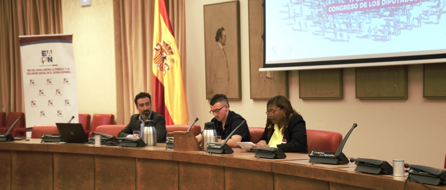 Lectura del Manifiesto por el Día Internacional para la Erradicación de la Pobreza en el Congreso de los Diputados