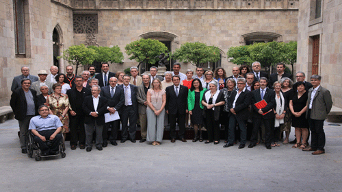 Foto de Artur Mas con la Taula del Tercer Sector