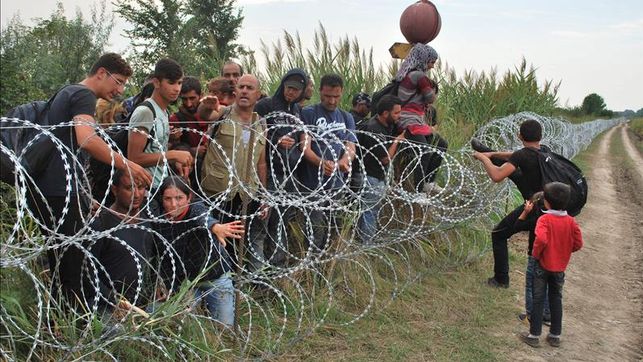 Refugiados en la frontera