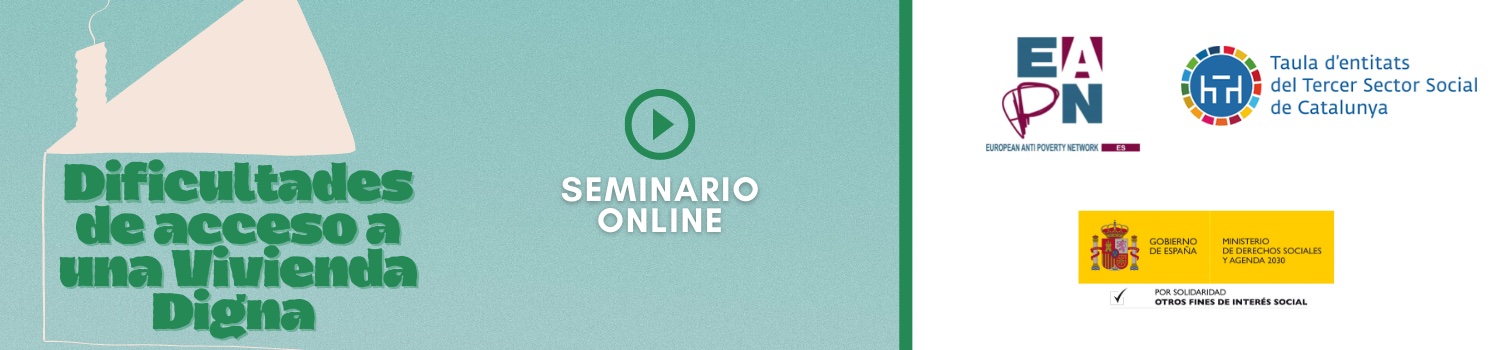 Banner de bienvenida Seminario: Dificultades de acceso a una Vivienda Digna.